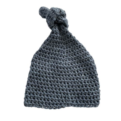   Navy Knitted Baby Beanie - Small 