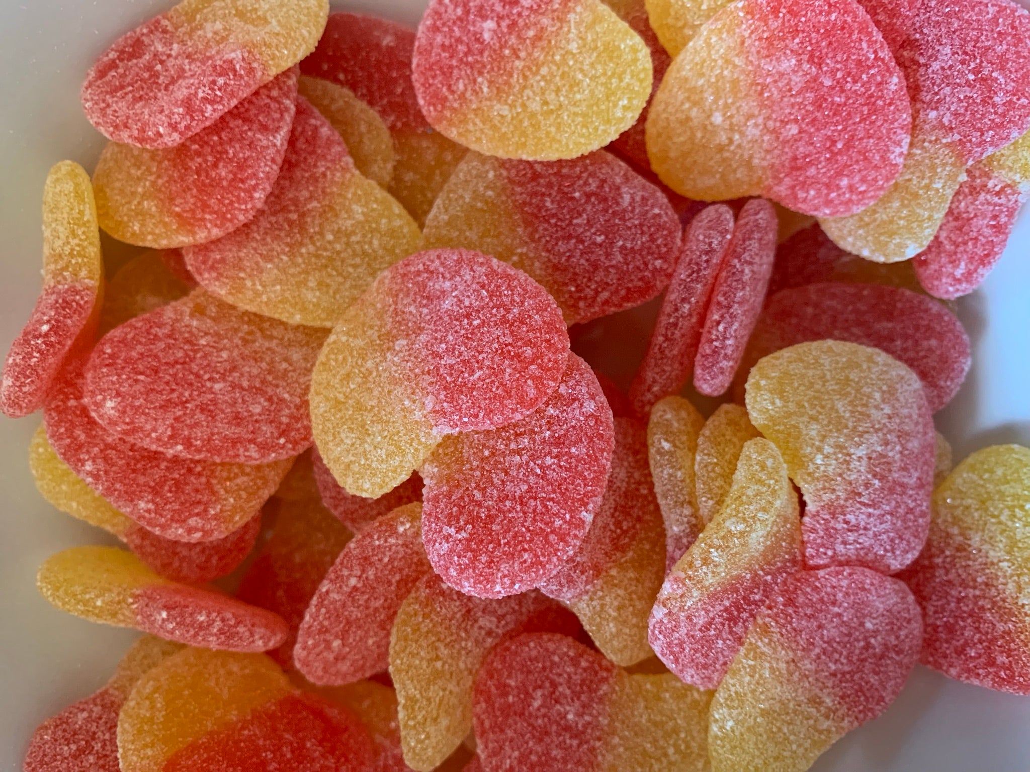   Sour Peach Hearts 